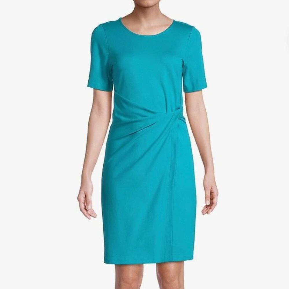Kobi Halperin NWT | Maddy Twist Front Mini Dress in Turquoise
